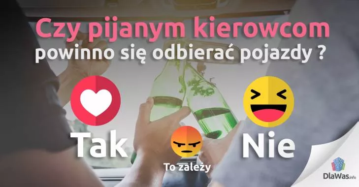 Planują konfiskować samochody za jazdę po pijanemu